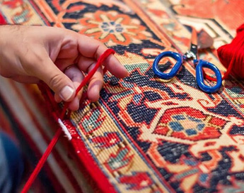 خدمات تخصصی و حرفه ای رفوی فرش در قالیشویی تهرانپارس 